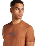 ICEBREAKER Mens Mer 150 Tech Lite SS Tee Slimey Salama, Dusty Clay (vzorek) velikost: M