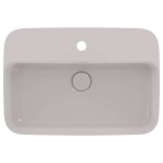 IDEAL STANDARD - Ipalyss Umyvadlo na desku, 55x38 cm, s přepadem, otvor pro baterii, Concrete E2077V9