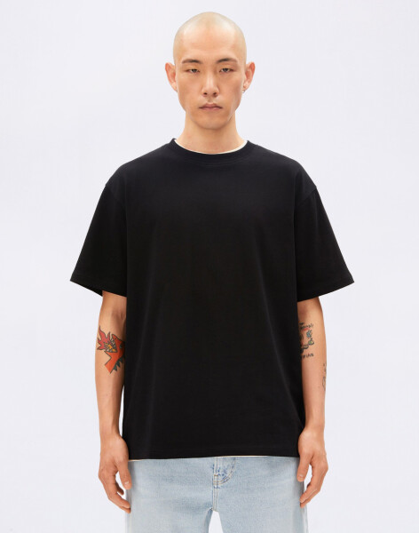 Tričko Armedangels Maarkos Heavy Weight 105 black