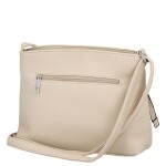 Stylová dámská koženková crossbody kabelka Lumi, tmavě béžová