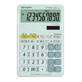 SHARP EL-M332BWH bílá / Kalkulačka stolní / desetimístná (ELM332BWH)