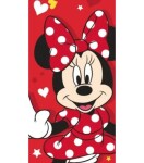 Jerry Fabrycs Disney Minnie Red heart JFK035276 plážová osuška červená 70x140