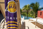 Great Branding Osuška Los Angeles Lakers NBA Stripes Beach Towel 76 x 152 cm