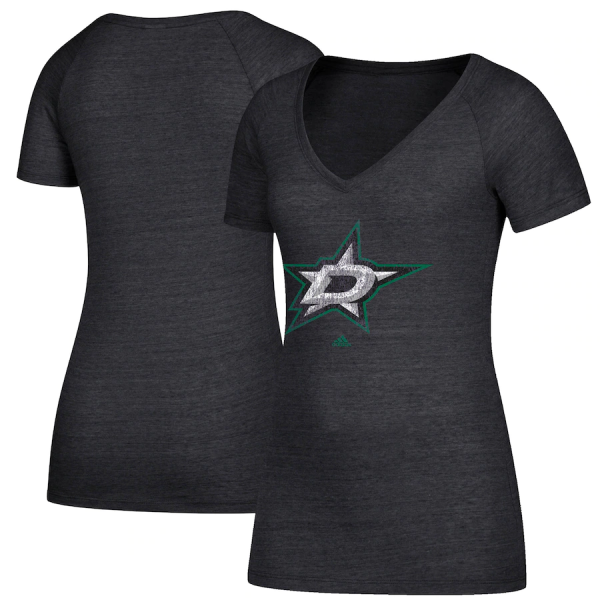 Adidas Dámské Tričko Dallas Stars Distressed Logo Velikost: Dámské