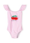 Plavky dívčí jednodílné Minoti 30SWIM107 růžová - 98/104 | 3/4let