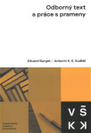 Odborný text práce prameny Eduard Burget