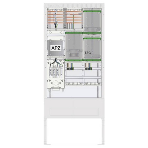 ABN SZ207ZA2514 Venkovní rozvodnice s elektroměrem Obsah 1 ks