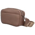 Stylová dámská koženková crossbody kabelka MaxFly Tarja, starorůžová
