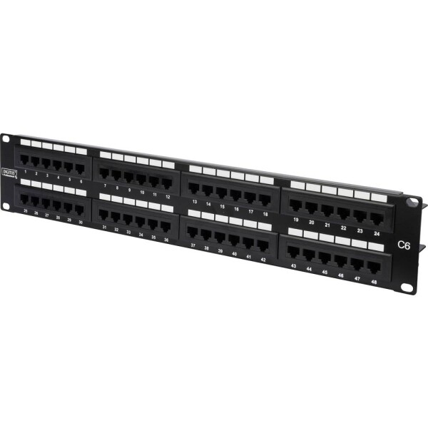 Digitus DN-91648U 48 portů síťový patch panel 483 mm (19) CAT 6 2 U neosazený