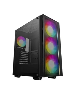 DEEPCOOL MATREXX 55 Mesh V4 C černá / ATX / 1x USB-A 3.0 / 1x USB-C 3.0 / 3x 140mm / 1x 120mm / bez zdroje (R-MATREXX55-BCAGA4-G-4)
