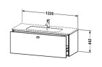 DURAVIT - Brioso Umyvadlová skříňka 44x122x48 cm, 1 zásuvka, lesklá bílá BR400402222