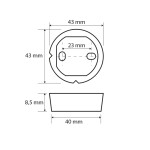 SAPHO - Upevňovací sada pro lepení 2ks MS287