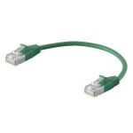 Weidmüller 3009740000 RJ45 síťové kabely, propojovací kabely CAT 6 SF/UTP 0.15 m zelená S průchodkou chránící proti zlomení, s ochranou, samozhášecí 1 ks