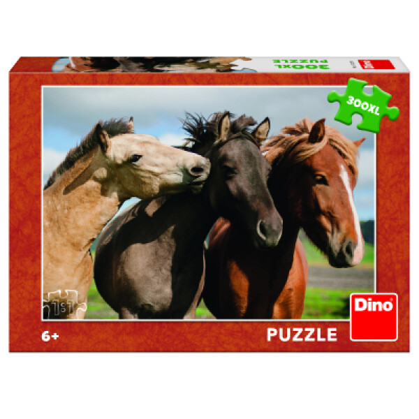 Puzzle Barevní koně 300 XL dílků - Deltim