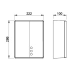 SAPHO - BIGFLOW EVO bezdotykový elektrický osoušeč rukou 220-240V, 2050W, 222x286x100, ABS/bílá 01491.W