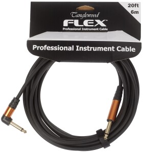 Tanglewood Flex Cable Rubber Black 6 m Angled