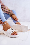 Classic Slippers With Buckle Big Star JJ274A309 White