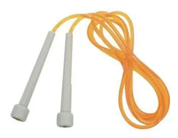 LIFEFIT Švihadlo SPEED ROPE 260 cm oranžová / PVC lano / plastové rukojeti / nastavitelná délka (RUL-F-SVIH-A01-04)