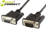 MicroConnect sériový kabel RS-232, D-SUB 9-pin (M) - D-SUB 9-pin (F) 3m černá (SCSEHN3B)