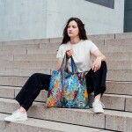 Skládací nákupní taška LOQI SAM WILDE Equi-