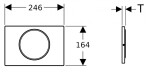 GEBERIT - Sigma10 Ovládací tlačítko přišroubovatelné, nerez 115.787.SN.5