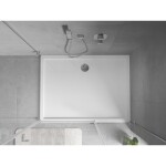 MEXEN - Flow sprchová vanička obdélníková slim 80 x 90, bílá lesk 46R108090