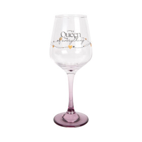 Sklenice na víno 330 ml - Queen of everything - Albi