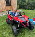Mamido Elektrické autíčko Buggy SuperStar 4x4 - MP4 červená