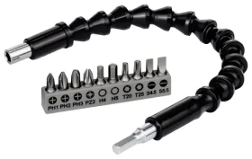 BOSCH Sada bitů s flexibilním nástavcem 11 ks / Sada bitů / Magnetický úchyt / Délka 300 mm / Stopka 1/4" (2608522377)