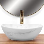 REA - Umyvadlo na desku Sofia Nature Marble REA-U6605