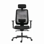 Powerton Lucie černá / Kancelářské ergonomické křeslo / nosnost 130 kg (MKWPLUKBCBBA)