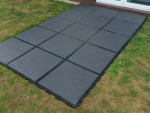 Plastová dlažba – FATRASTEP Slateris - 30×30×2,5 cm černá (balení 9 ks = 0,81 m²)