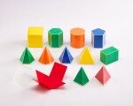EDX Education 2D3D Skládací geometrické tvary, set 12ks