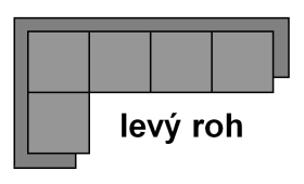 Sedací souprava Samos - Aragon 93 Provedení: Pravá varianta, látka: Aragon 93