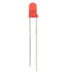 LED dioda - Červená, 3 mm
