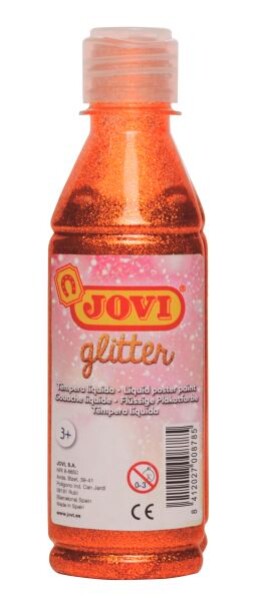 Temperová barva JOVI glittrová 250ml - oranžová