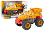 Mamido Oranžové terénní auto dinosaur s třecím pohonem sklápěč