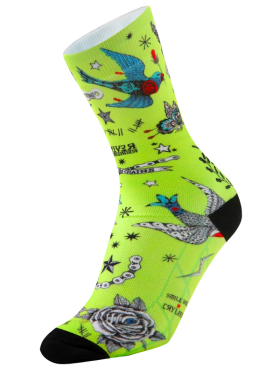 Cyklistické ponožky Cycology Tattoo