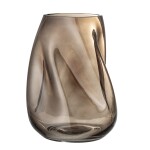 Bloomingville Skleněná váza Brown Glass 26 cm, hnědá barva, sklo