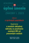 Aktualizácia I/2 2023 daňové účtovné zákony