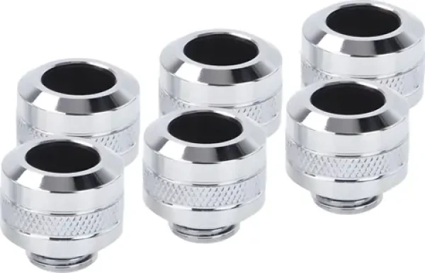 Alphacool Eiszapfen PRO 13mm šroubení HardTube G1/4" chromová / 6 ks (17474)