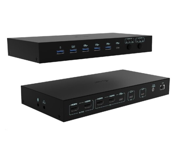 I-tec USB-C KVM Docking station for 3 Hosts, Dual Display, Power Delivery 1x 92W/2x 65W EDF_2108637