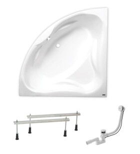 Rohová vana Laguna Royale 150x150 cm akrylát levá i pravá SIKORO1500AN SIKORO1500AN