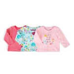 Tričko kojenecké s dlouhým rukávem 3pack, Minoti, Ladybug 4, holka - 68/74 | 6-9m