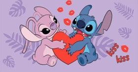 Osuška - Lilo and Stitch "Kiss"