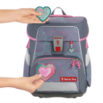 Školní aktovka SPACE set, Step by Step Třpytivé srdce, certifikát AGR