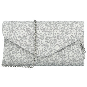 Módní dámské psaníčko Michelle Moon Símia, stříbrné