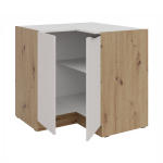 Spodní rohová skříňka Solea 90x90 DN 2F BB Barva korpusu: Dub artisan, Barva dvířek: Kašmír