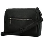 Módní dámská koženková crossbody kabelka Coveri Leanne, černá