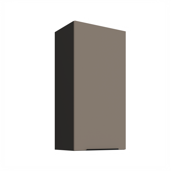 Horní skříňka Aria 45 G-90 1F Barva korpusu: Černá, Barva dvířek: TA - Sandgrau AFM